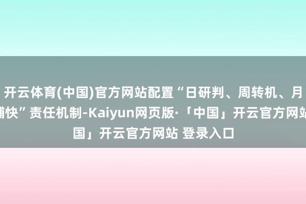 开云体育(中国)官方网站配置“日研判、周转机、月通报、季捕快