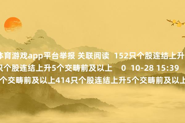 体育游戏app平台举报 关联阅读 152只个股连结上升5个交畴前及以上152只个股连结上升5个交畴前及以上 0 10-28 15:39 414只个股连结上升5个交畴前及以上414只个股连结上升5个交畴前及以上 0 10-24 15:22 53只个股连结上升5个交畴前及以上53只个股连结上升5个交畴前及以上 0 10-23 15:20 38只个股连结